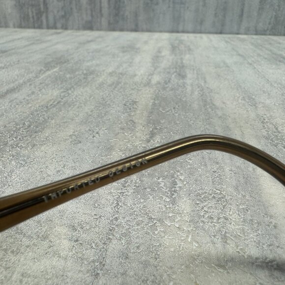 Blake Janet Design Eyeglasses Frames Only TAN Brown Crystal Full Rim Small - Picture 6 of 13